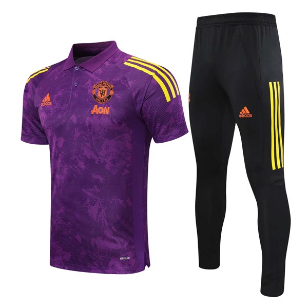 Polo Manchester United Conjunto Completo 2021/22 Purpura